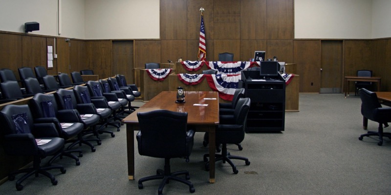 Federal courthouse and government architecture tied to money laundering defense